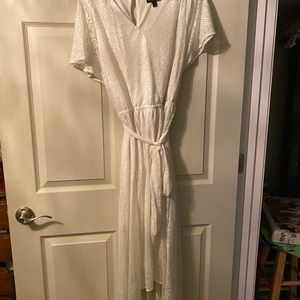White high low dress
